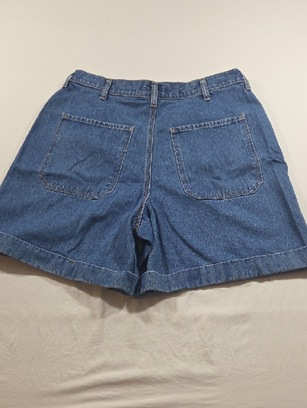 CENZA by Palmetto's Relaxed High-Waist Denim Bermudas Shorts Cotton Vintage 12 - Picture 10 of 10